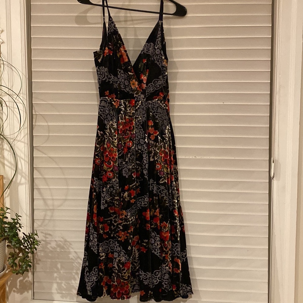 Anthropologie Velvet cocktail dress